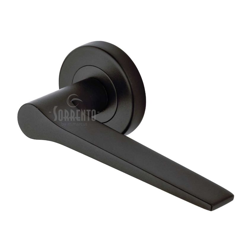 Picture of Sorrento Door Handle on Round Rose Neo Design- SC-3059-BLK