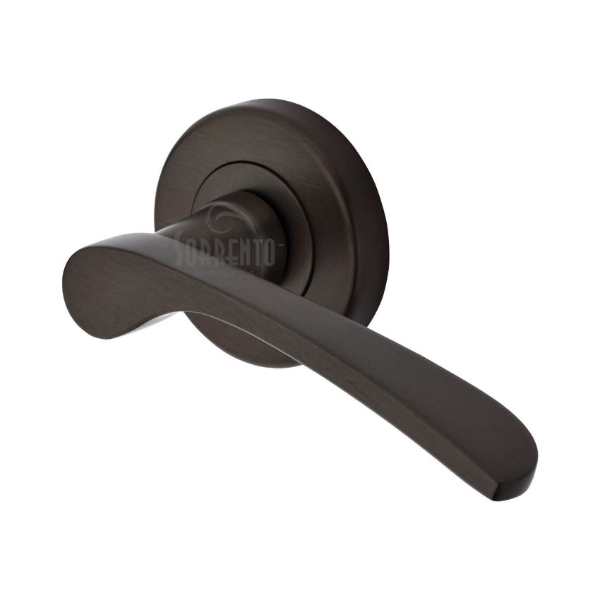 Picture of Arcadia Door Handle on Round Rose- SC-5380-MBZ