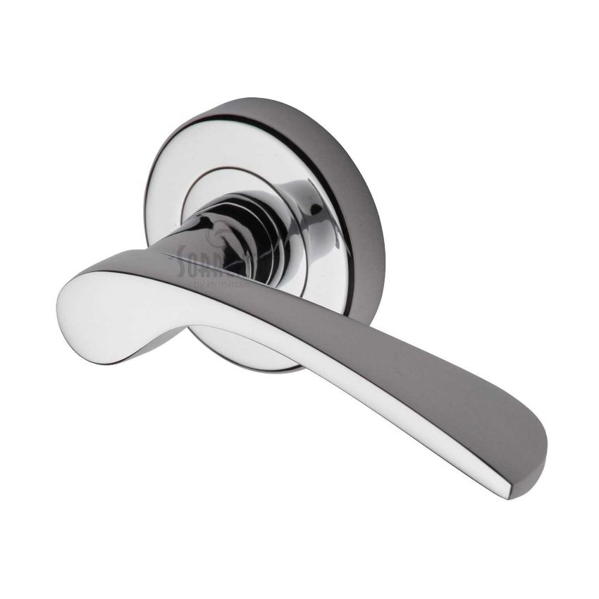 Picture of Arcadia Door Handle on Round Rose- SC-5380-PC