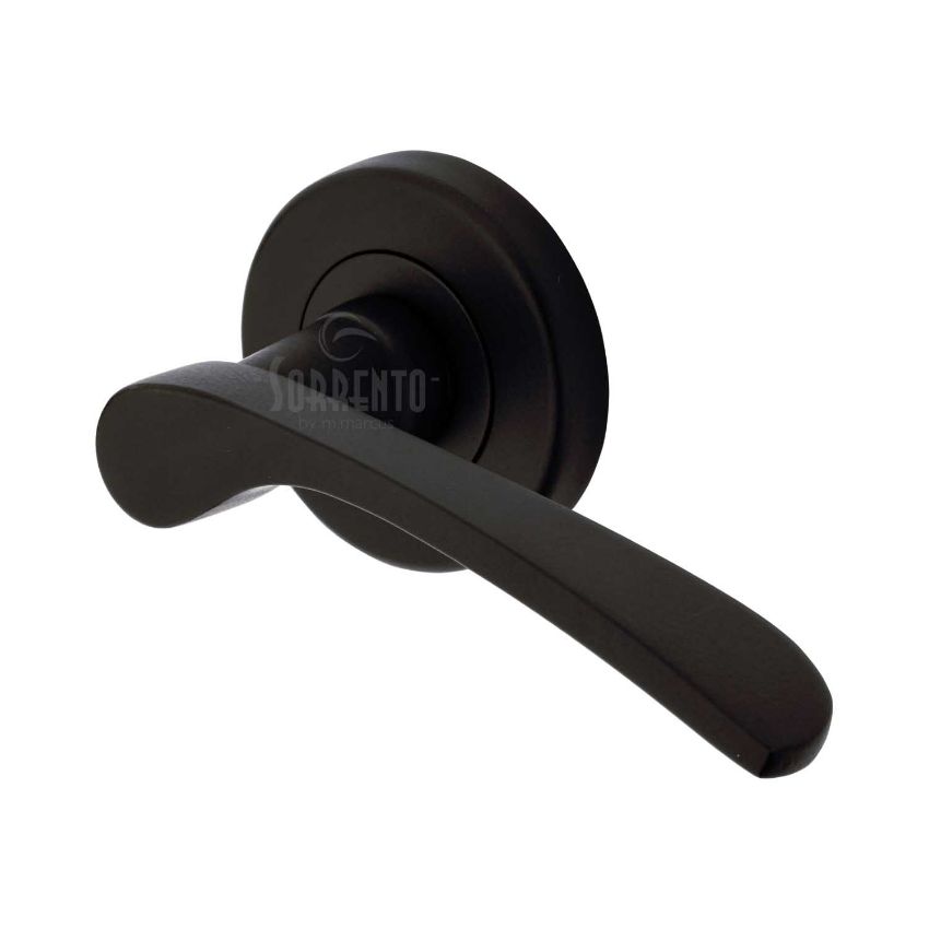 Picture of Arcadia Door Handle on Round Rose- SC-5380-BLK