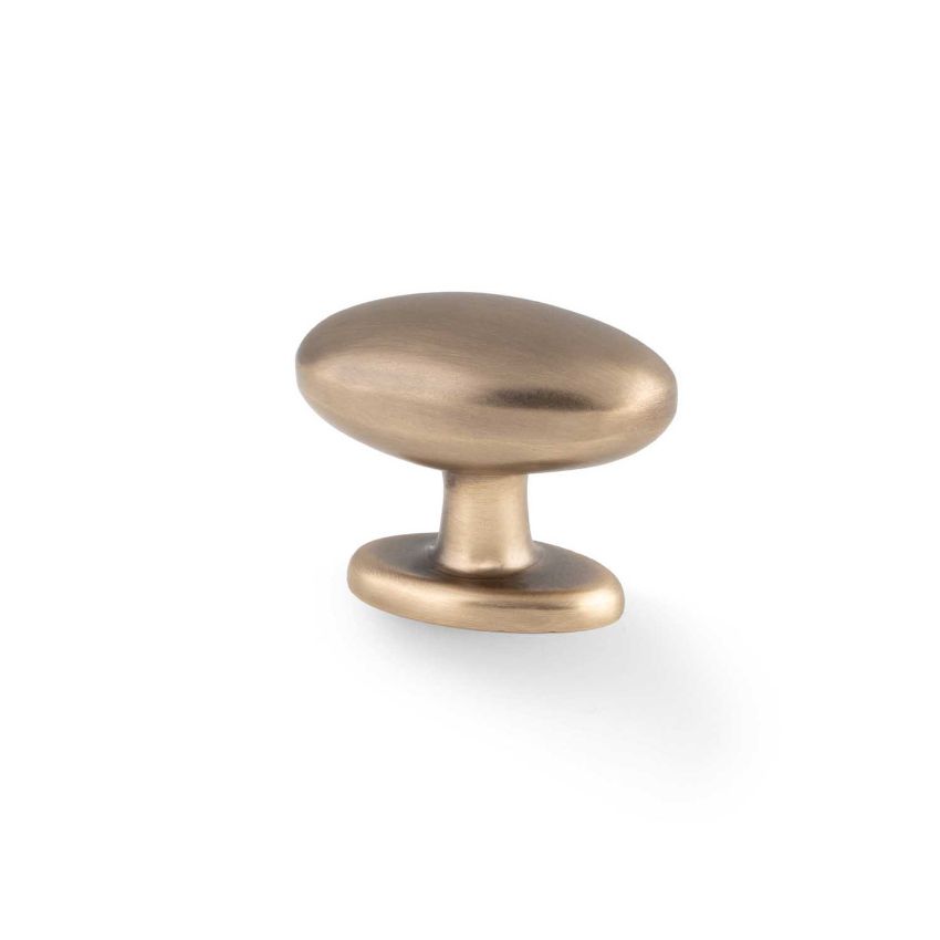 Picture of Ashbury Oval Cupboard Knob In Antique Brass - AW860-45-AB