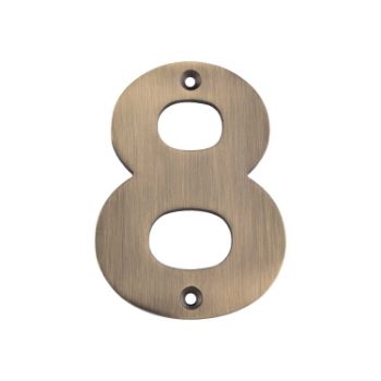 Picture of 102mm Antique Brass Stainless Steel Numerals - NUM10100AB