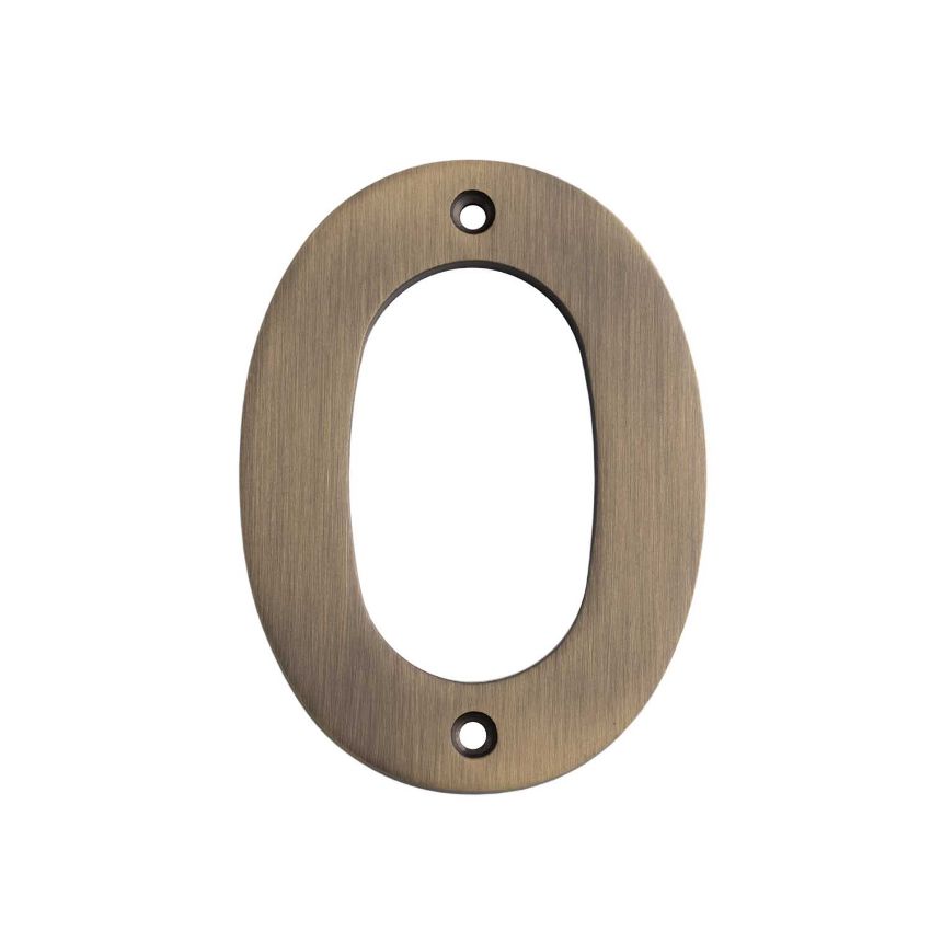 Picture of 102mm Antique Brass Stainless Steel Numerals - NUM10100AB