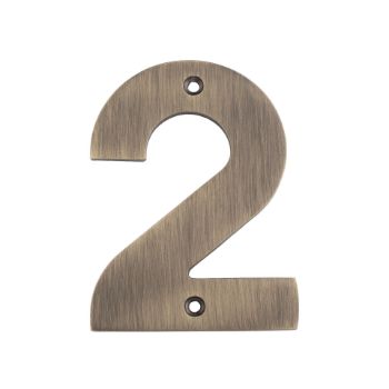 Picture of 102mm Antique Brass Stainless Steel Numerals - NUM10100AB