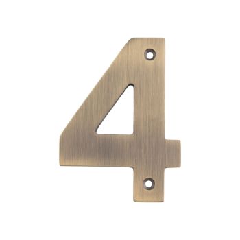 Picture of 102mm Antique Brass Stainless Steel Numerals - NUM10100AB