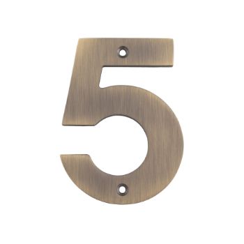 Picture of 102mm Antique Brass Stainless Steel Numerals - NUM10100AB