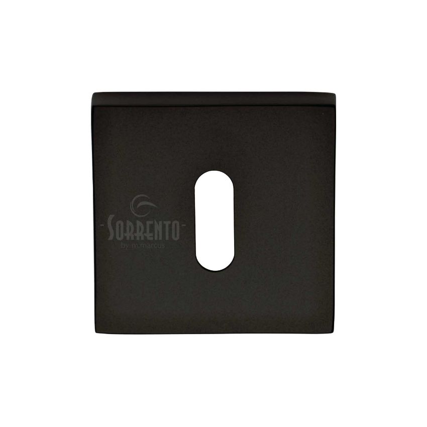 Picture of Sorrento Concealed Square Keyhole Escutcheon In Matt Black- SC-SQ5002-BLK