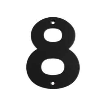Picture of 102mm Matt Black Stainless Steel Numerals - NUM10100MB