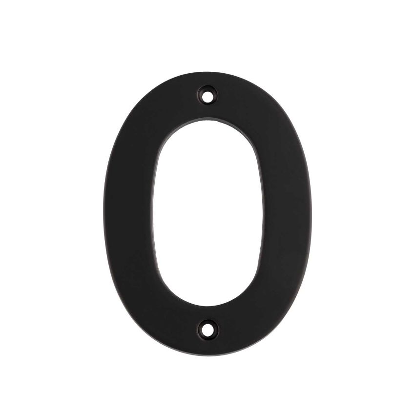 Picture of 102mm Matt Black Stainless Steel Numerals - NUM10100MB