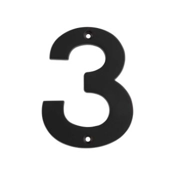 Picture of 102mm Matt Black Stainless Steel Numerals - NUM10100MB