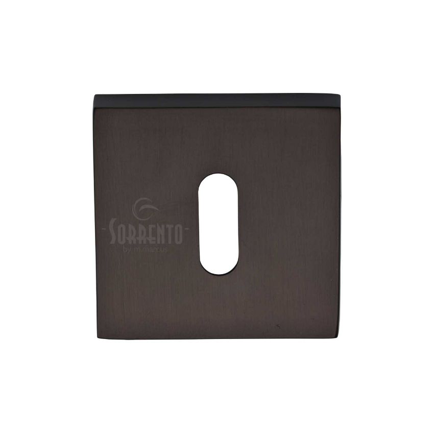 Picture of Sorrento Concealed Square Keyhole Escutcheon In Matt Bronze- SC-SQ5002-MBZ