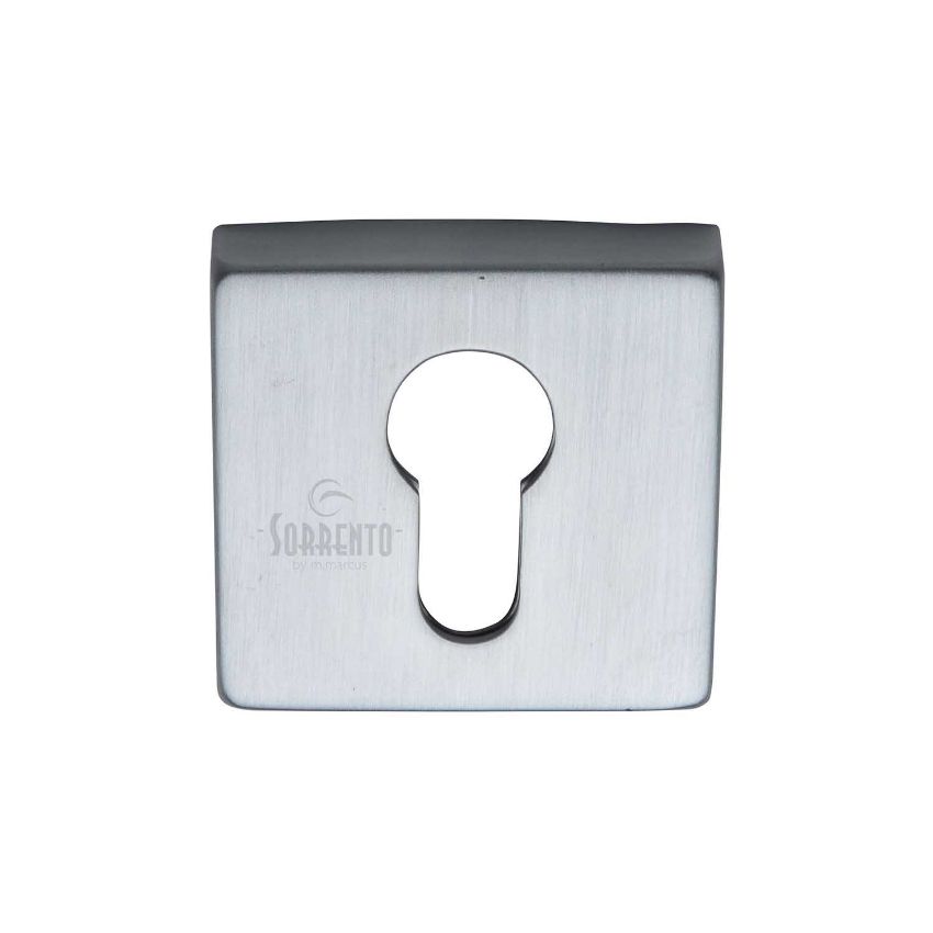 Picture of Sorrento Concealed Square Euro Escutcheon In Satin Chrome- SC-SQ5004-SC