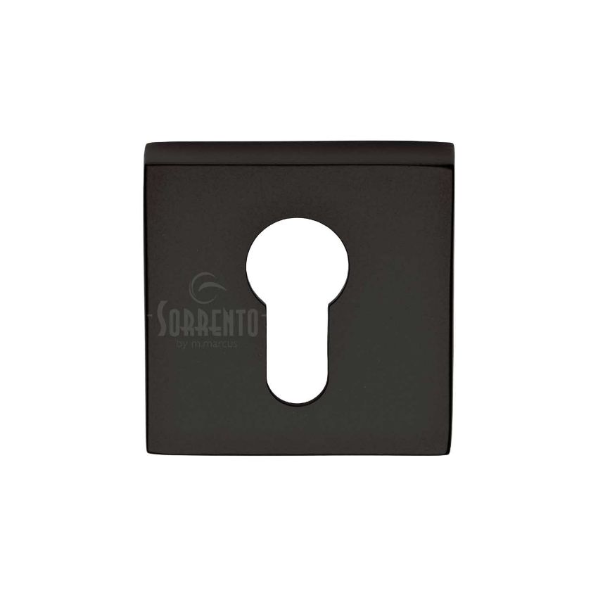 Picture of Sorrento Concealed Square Euro Escutcheon In Matt Black - SC-SQ5004-BLK