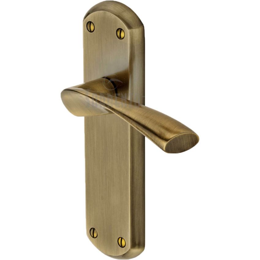 Picture of Atlanta Door Handles In Antique Brass - Sc-7610-AZ