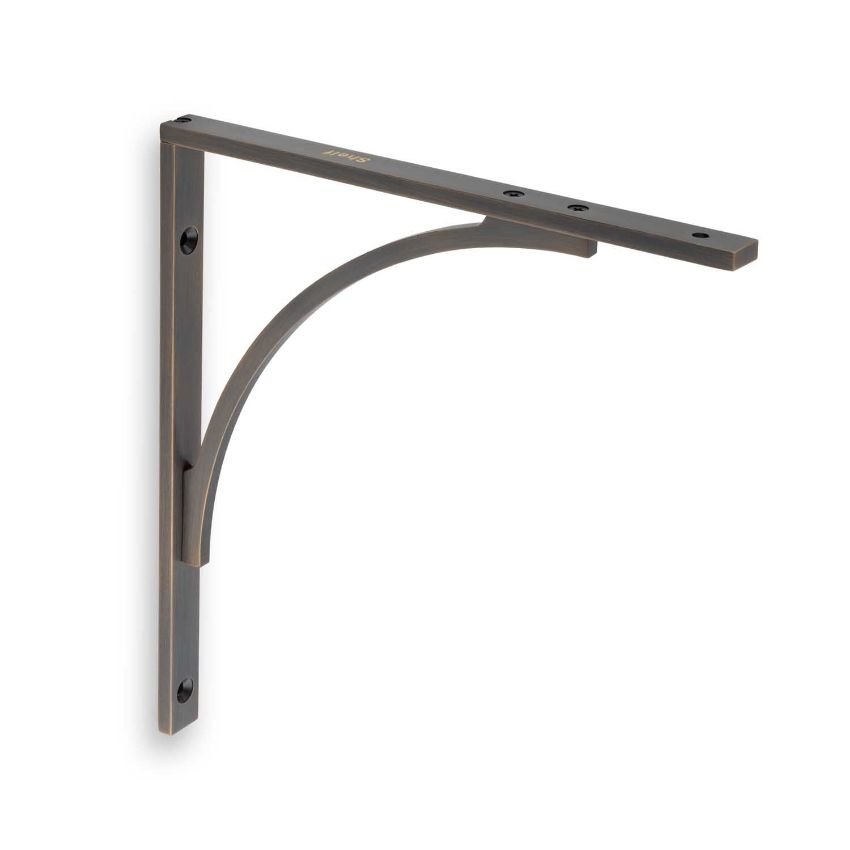 Picture of Eden Solid Brass Shelf Bracket In Antique Brass- AW740AB