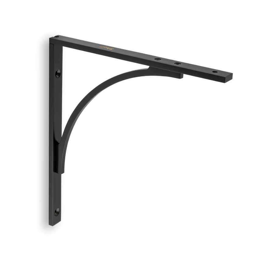 Picture of Eden Solid Brass Shelf Bracket In Black- AW740BL