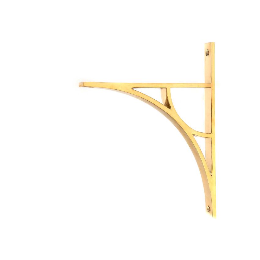 Picture of Tyne Shelf Bracket In Polished Brass