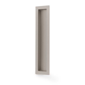 Picture of Alexander and Wilks Rectangular Flush Pull in Satin Nickel- AW911-100-SN