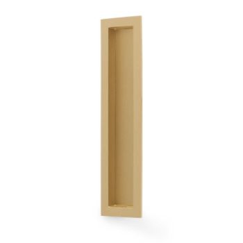 Picture of Alexander and Wilks Rectangular Flush Pull in Satin Brass PVD- AW911-100-SBPVD