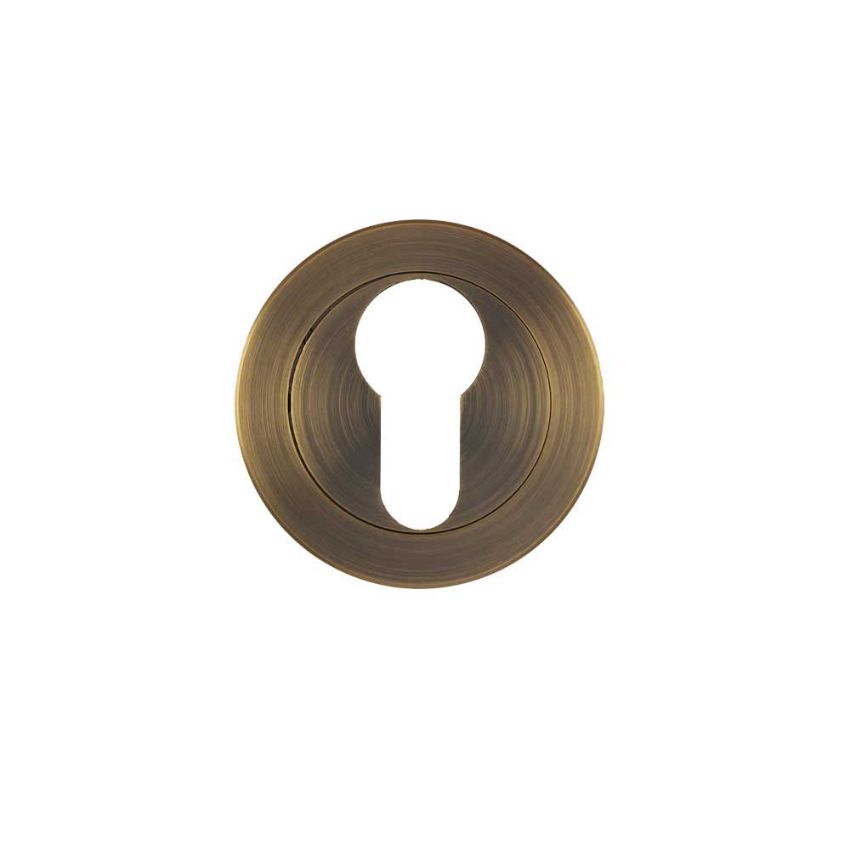 Picture of Euro profile escutcheon in antique brass - ZPA001-AB