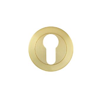 Picture of Euro profile escutcheon in satin brass - ZPA001-SB