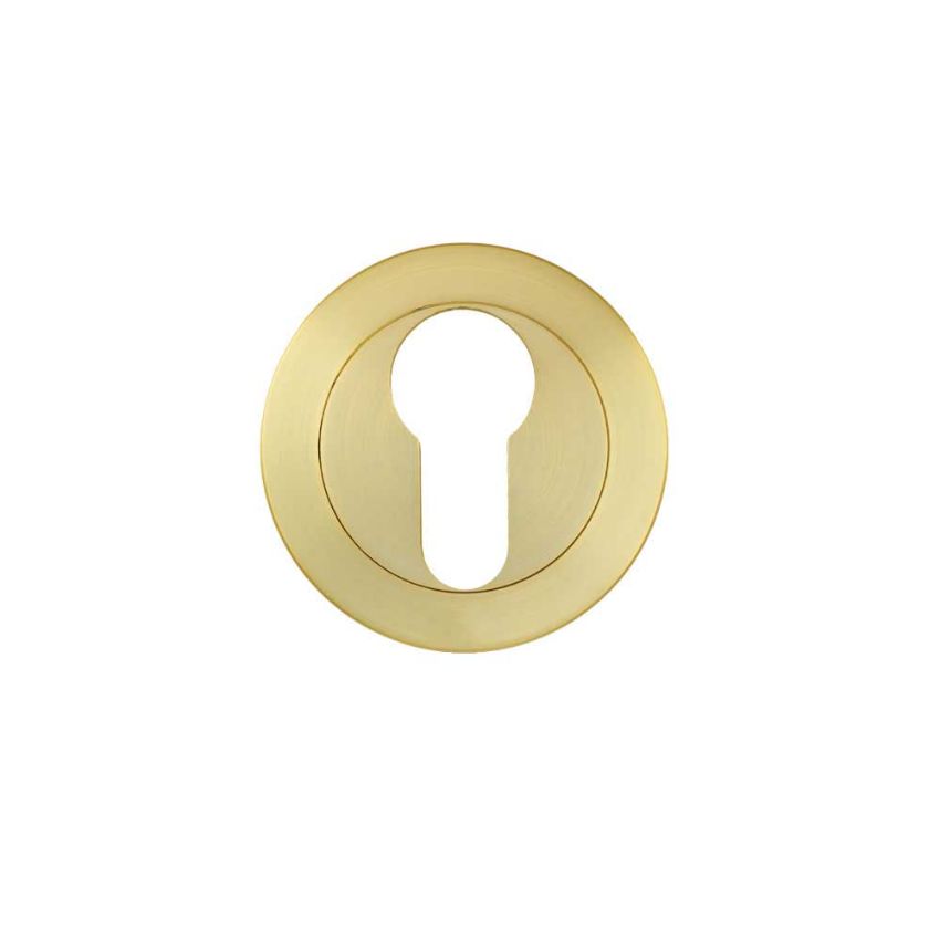 Picture of Euro profile escutcheon in satin brass - ZPA001-SB