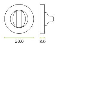 Picture of WC Bathroom Turn & Release - ZPA004-SB