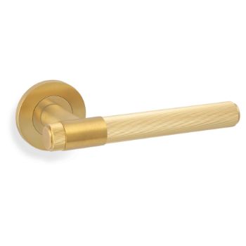 Picture of Kingston Reeded Lever on Round Rose - AW242SBPVD