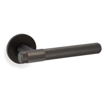 Picture of Kingston Reeded Lever on Round Rose - Dark Bronze PVD - AW242DBZPVD