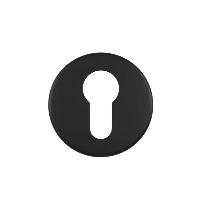 Picture of Euro Profile Escutcheon In Powder Coat Black- ZCS2001G3PCB