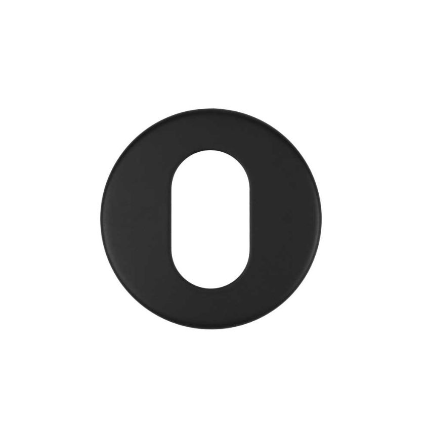 Picture of Oval Profile Escutcheon In Powder Coat Black-  ZCS2003G3PCB