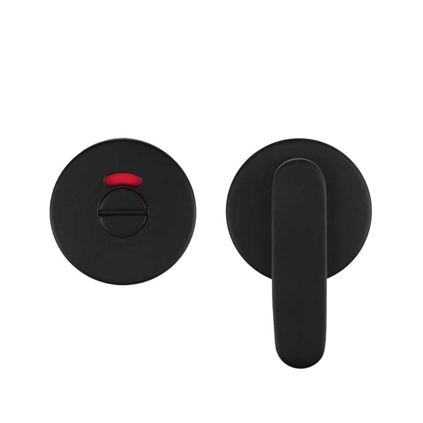 Picture of Accessible Peanut Turn and Release with Indicator In Powder Coat Black- ZCS2008IG3PCB