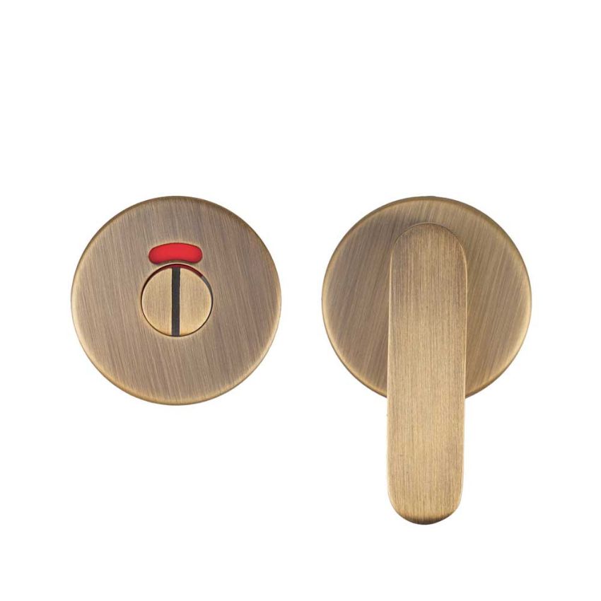 Picture of Accessible Peanut Turn and Release With Indicator In Antique Brass- ZCS2008IG3AB