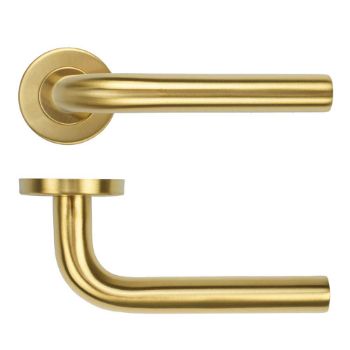 Picture of Radius Door Handle In PVD Satin Brass- ZCS2020G3PVDSB