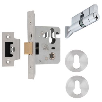 Picture of Euro Cylinder Mortice Night Latch - MCN5025SSKIT