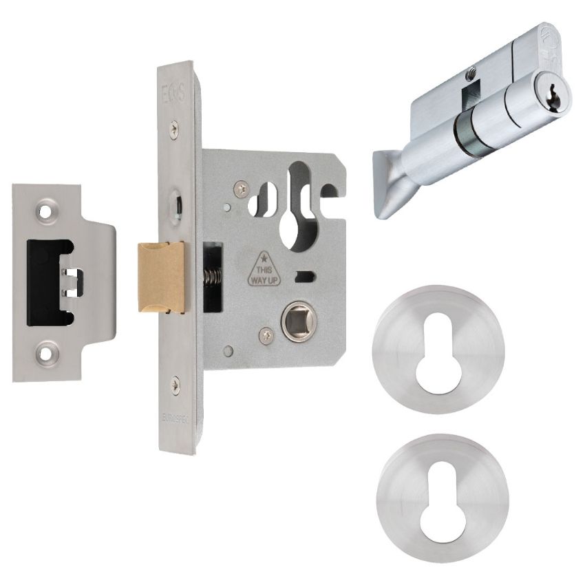 Picture of Euro Cylinder Mortice Night Latch - MCN5025SSKIT