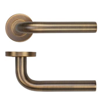 Picture of Radius Door Handle In Antique Brass - ZCS2020G3AB
