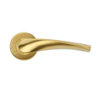 Picture of Twist Lever on Round Rose In PVD Satin Brass- ZCS2140G3PVDSB
