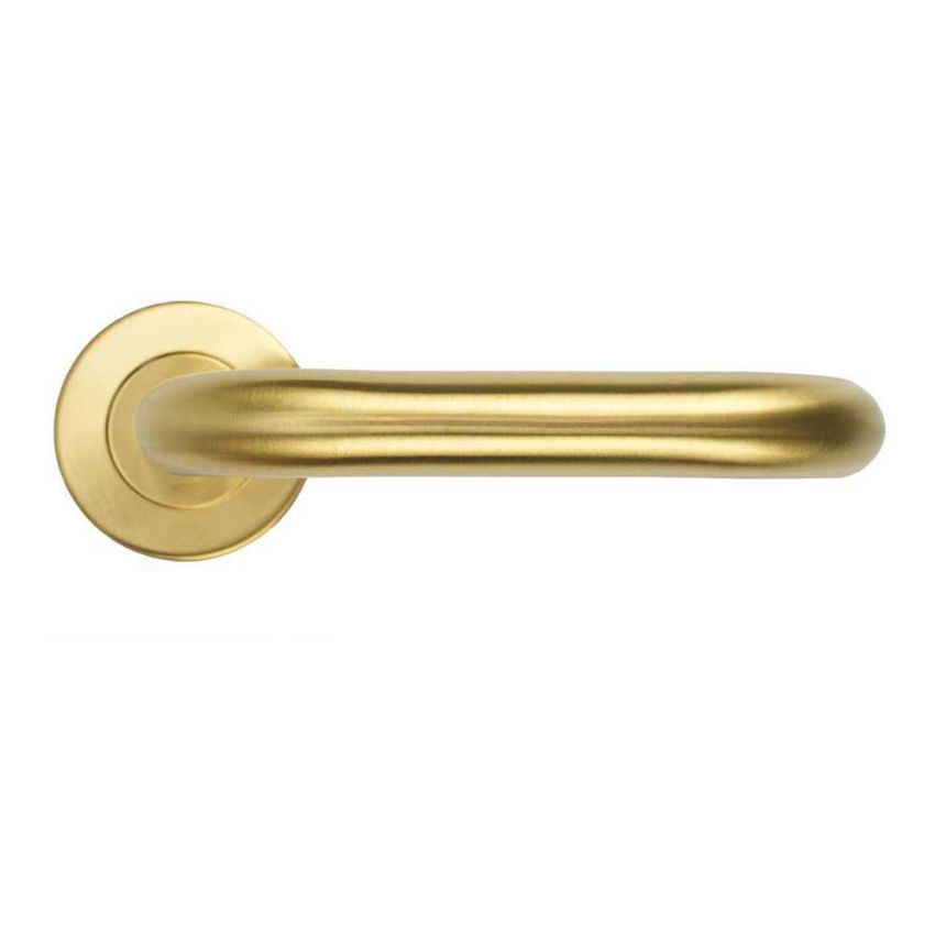 Picture of Tubular Door Handle In PVD Satin Brass- ZCS2030G3PVDSB