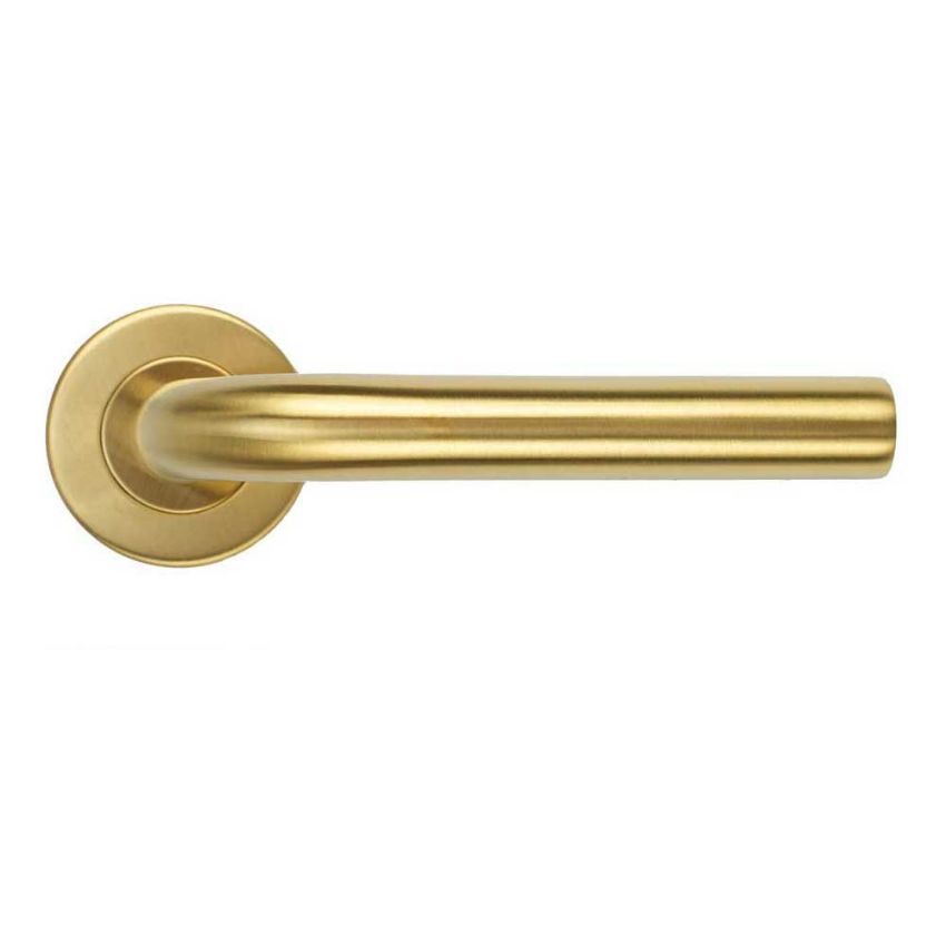 Picture of Radius Door Handle In PVD Satin Brass- ZCS2020G3PVDSB