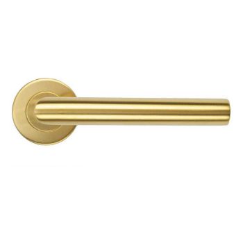 Picture of Mitred Door Handle In PVD Satin Brass- ZCS2010G3PVDSB
