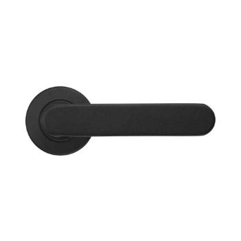 Picture of Atlas Lever On Round Rose In Powder Coat Black- ZCS2090G3PCB
