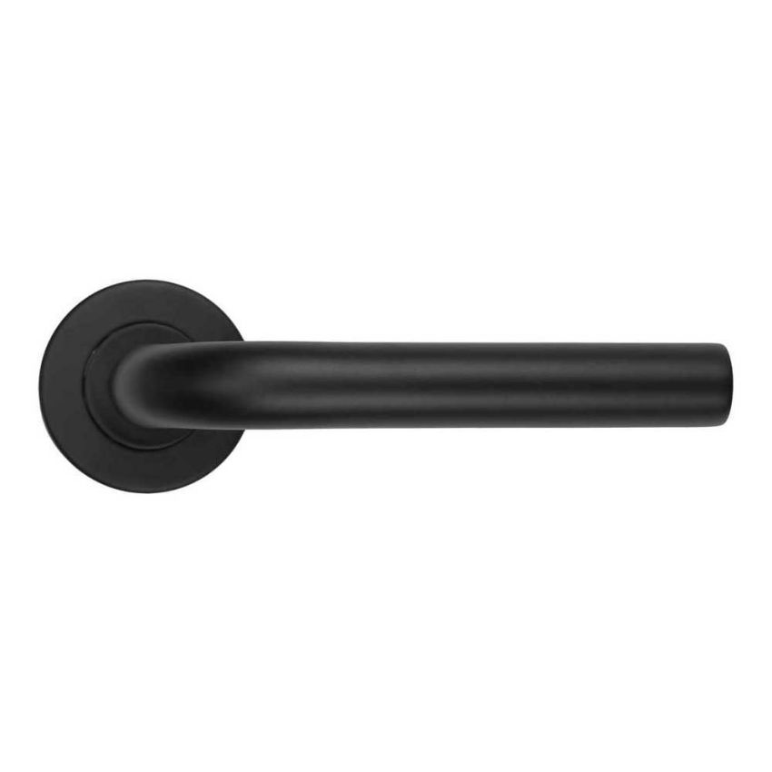 Picture of Radius Door Handle In Powder Coat Black- ZCS2020G3PCB