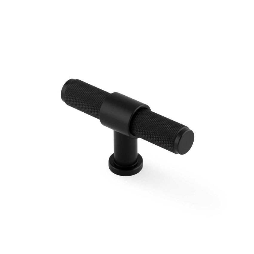 Picture of Kingston Knurled T-Bar Cupboard Knob- AW838-80-BL