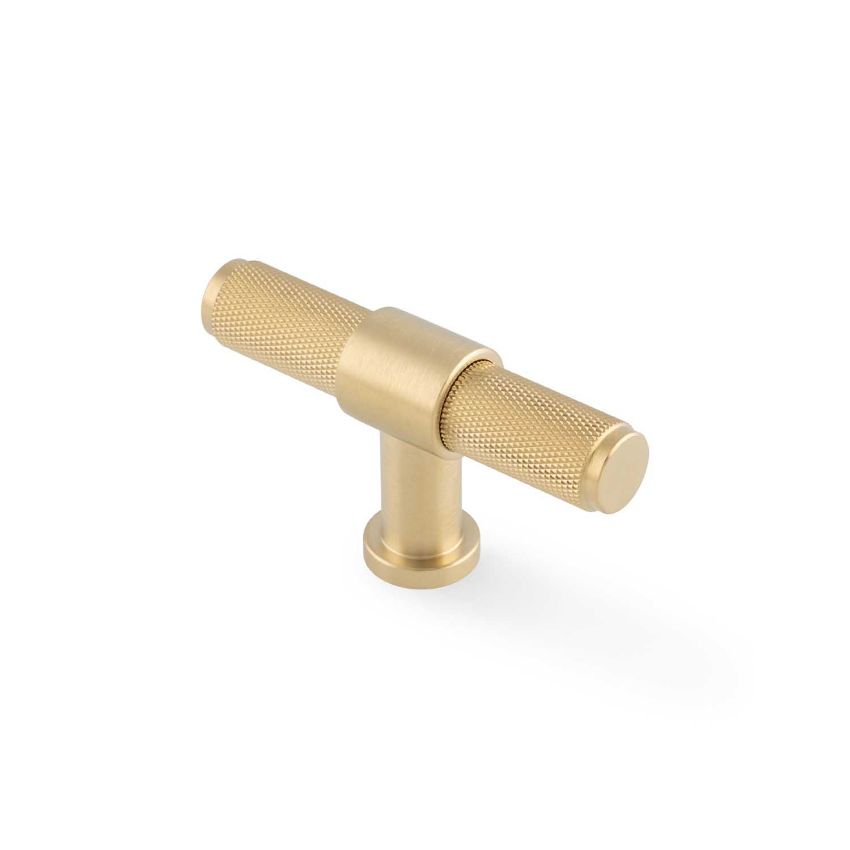 Picture of Kingston Knurled T-Bar Cupboard Knob- AW838-80-SBPVD