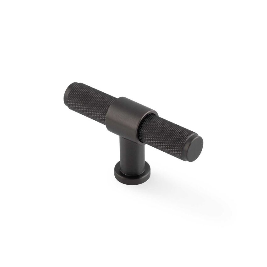 Picture of Kingston Knurled T-Bar Cupboard Knob- AW838-80-DBZPVD