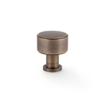 Picture of Lucia Plain Cupboard Knob In Antique Brass - AW807p-AB