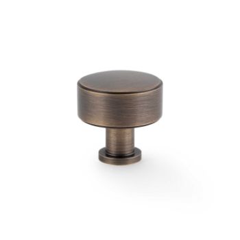 Picture of Lucia Plain Cupboard Knob In Antique Brass - AW807p-AB