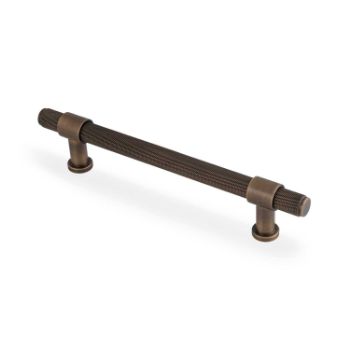Picture of Kingston Knurled Pull Handle In Antique Brass- AW839-AB