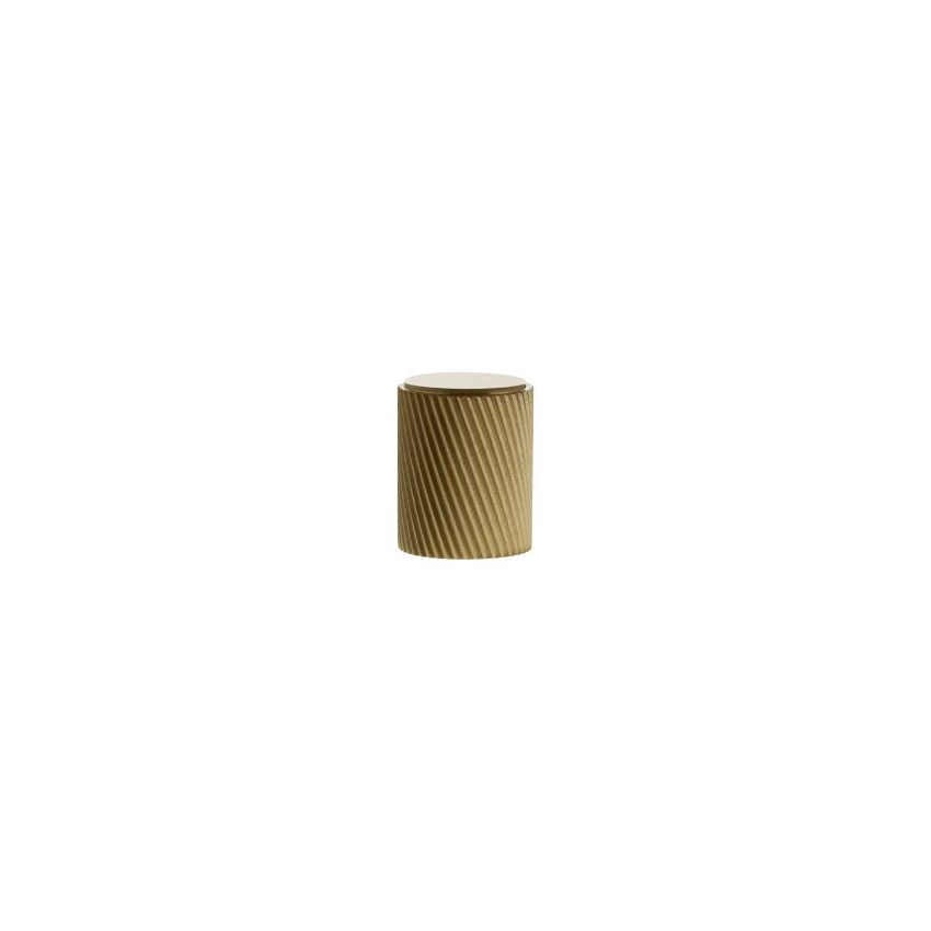 Picture of Millhouse Brass Paddington Spiral Cylinder Cabinet Knob Handle In Satin Brass- MHCS1420SB
